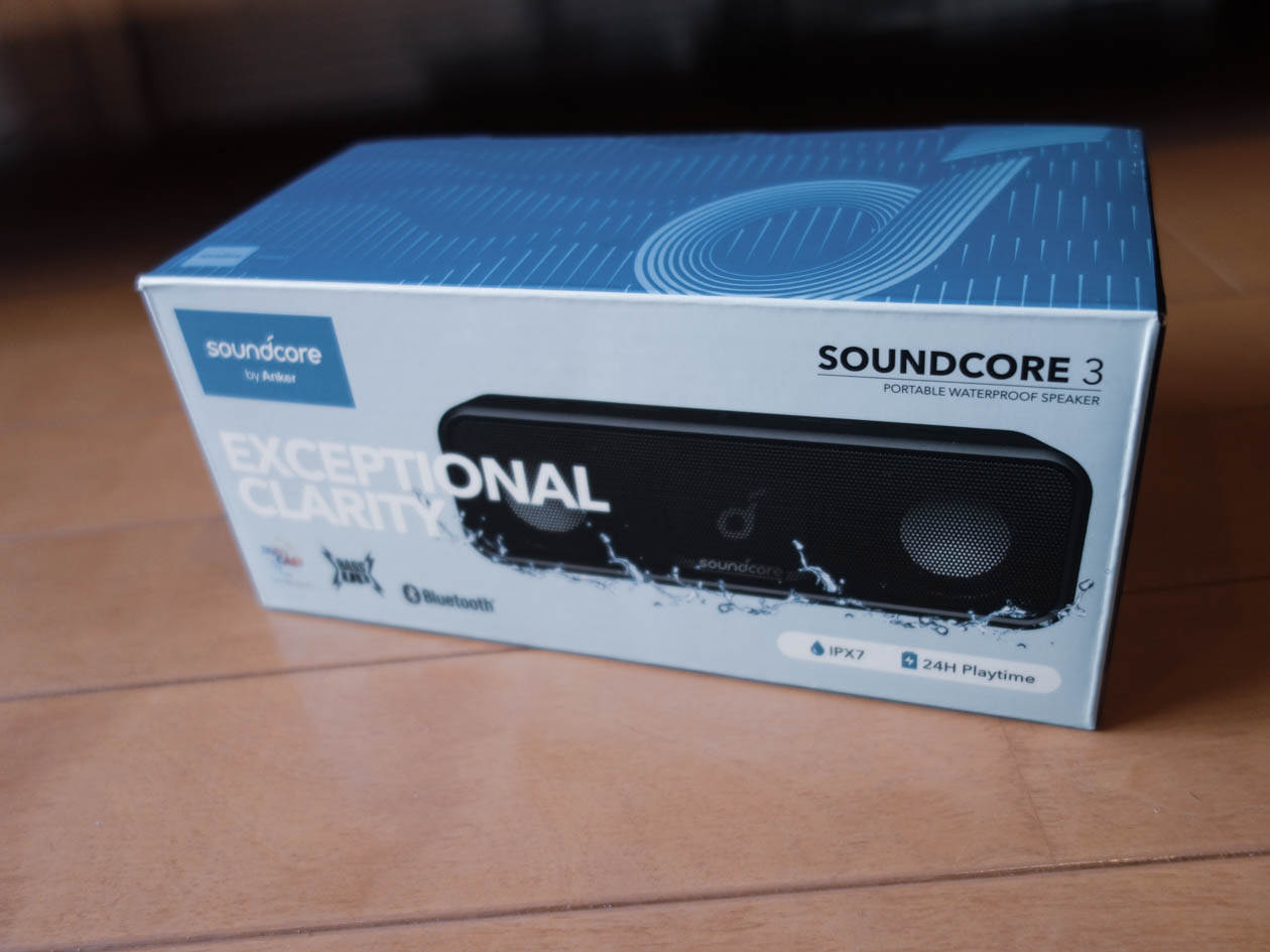 Anker Soundcore 3 Bluetooth スピーカーのパッケージ